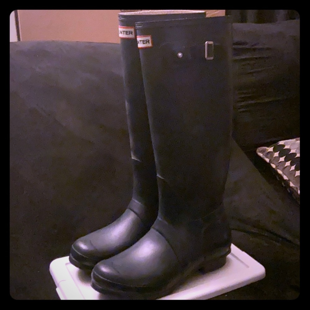Hunter Women's Black Rain Boots